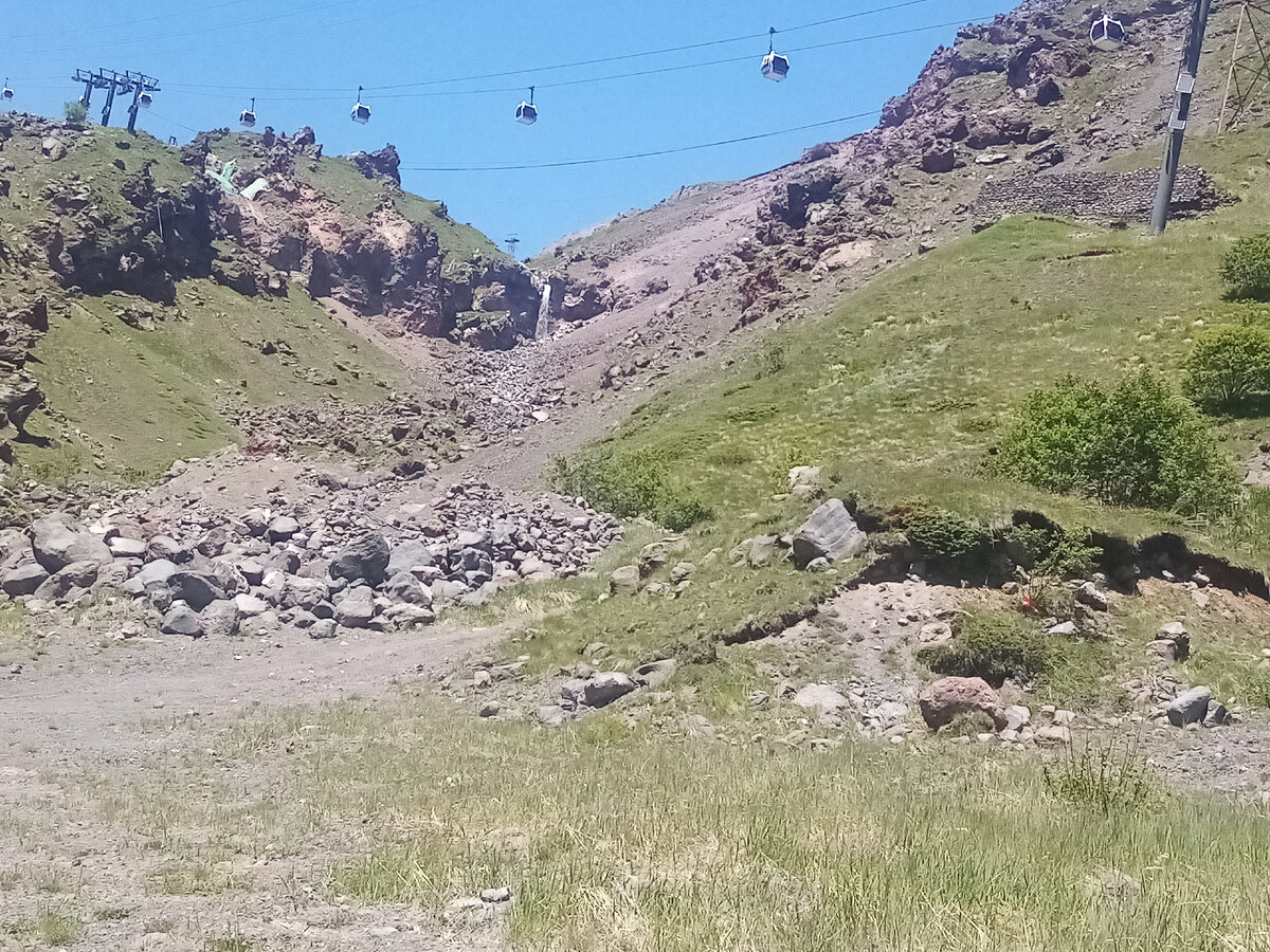 Водопад под канаткой