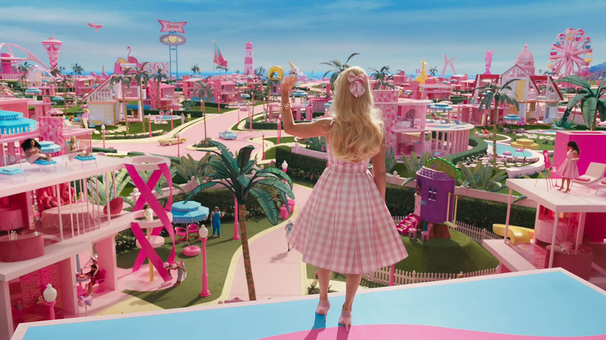 Иллюстрация кадр из видео Barbie, 2023. Канал Warner Bros. Pictures