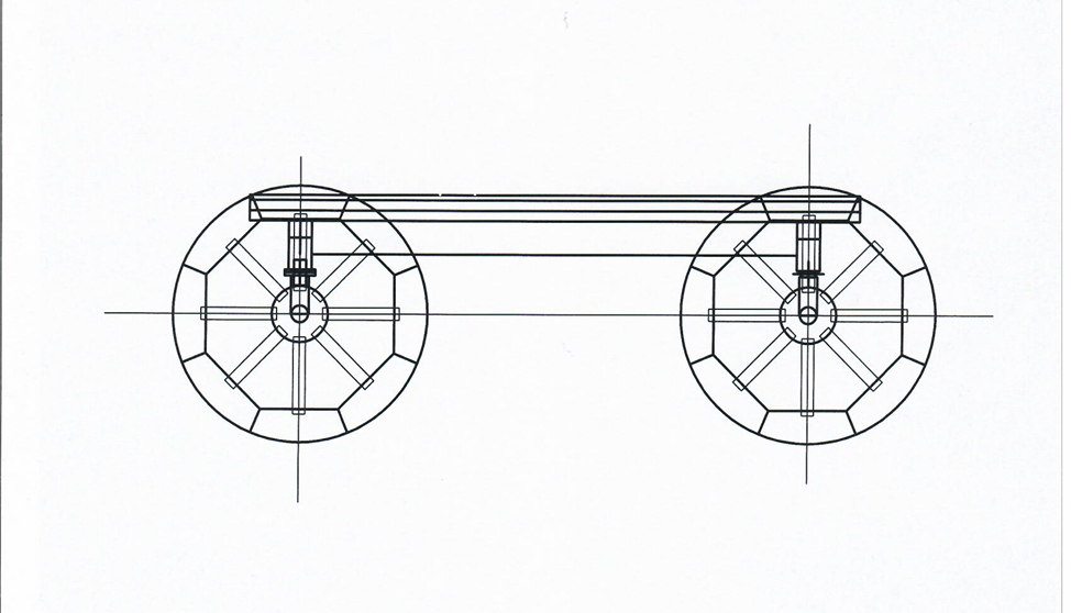 Чертеж несущей рамы.