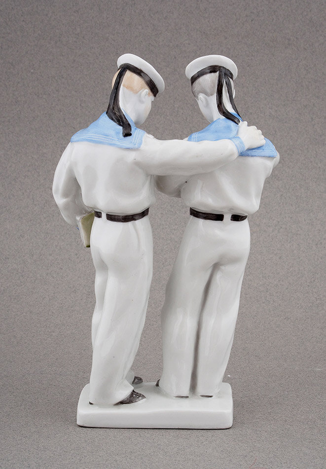 "Нахимовцы". Та же статуэтка, что и на предыдущем фото. Вид сзади.