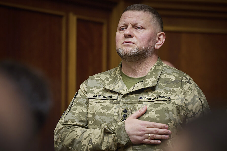 Главнокомандующий Вооружёнными силами Украины Валерий Залужный. Фото: AP/ТАСС