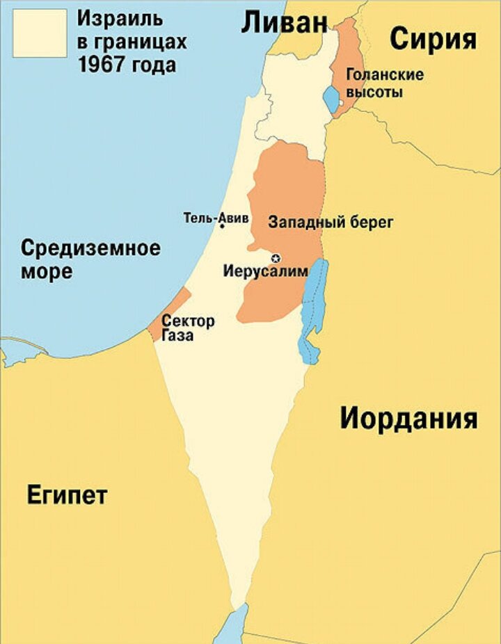 Israel palestine map