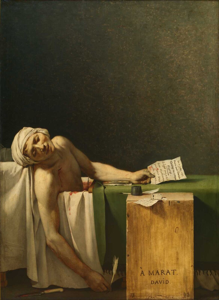 Жак Луи Давид. Смерть Марата. 1793.