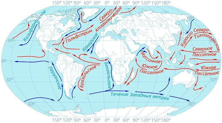 Тёплые и холодные течения на карте мирового океана. Крупнейшие теплые течения на карте. Основные поверхностные течения в мировом океане. Крупнейшие теплые течения на карте. Крупнейшие теплые течения на карте.