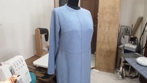 Шьем платье из утепленного трикотажа. МК по моделированию и пошиву ...