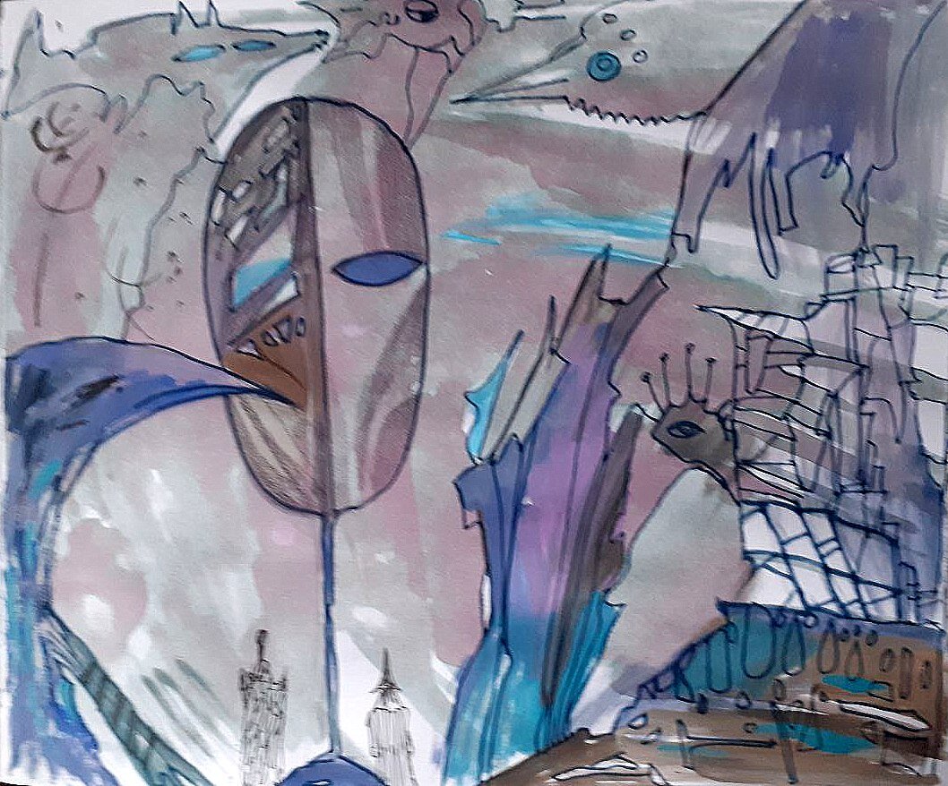 Разговор с Наблюдателем. Рисунок автора