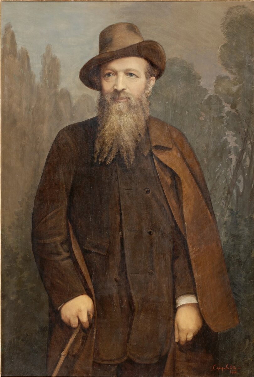 "Человек в шляпе", М.Г. Сухоровский, 1868. Частное собрание.