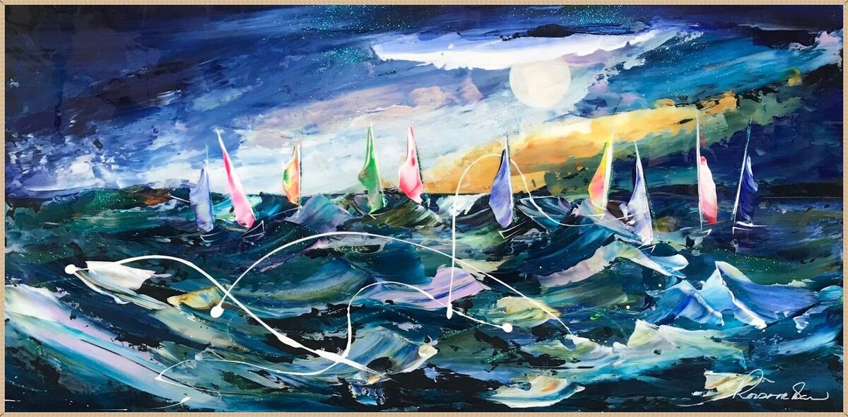 © Розанна Белл (Rozanne Bell). Морская регата.