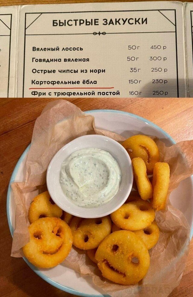 Максимальное соответствие меню)