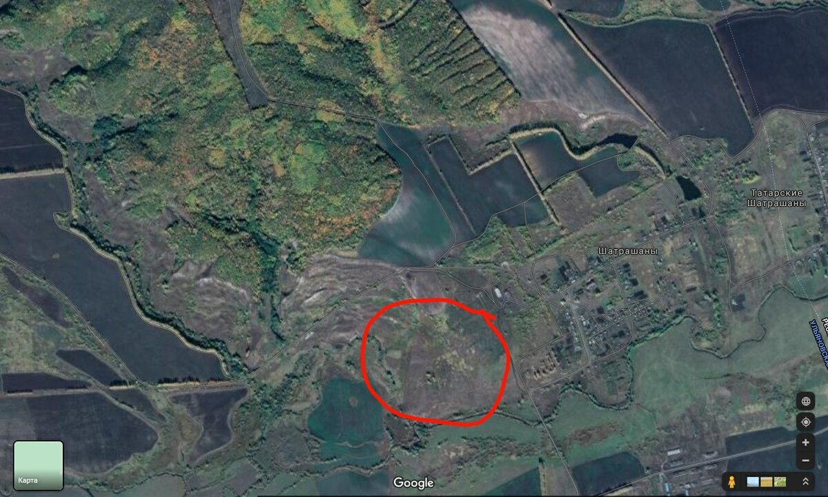 Место предполагаемого клада