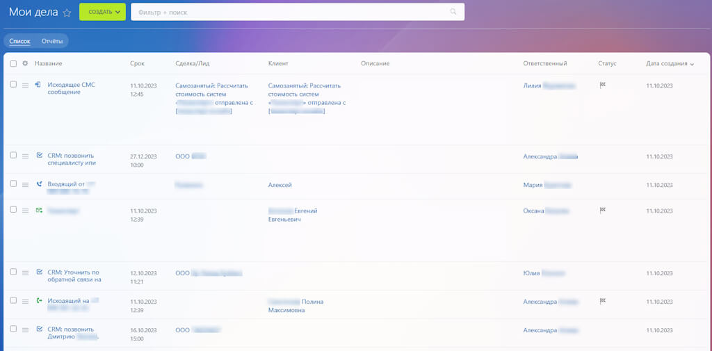 По сути это единственный наглядный способ просмотра Дел работников