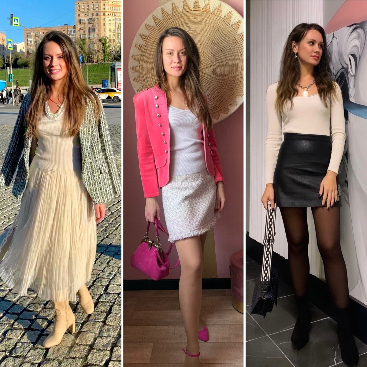Возможные варианты одеться красиво 😻 на теплую осень. 