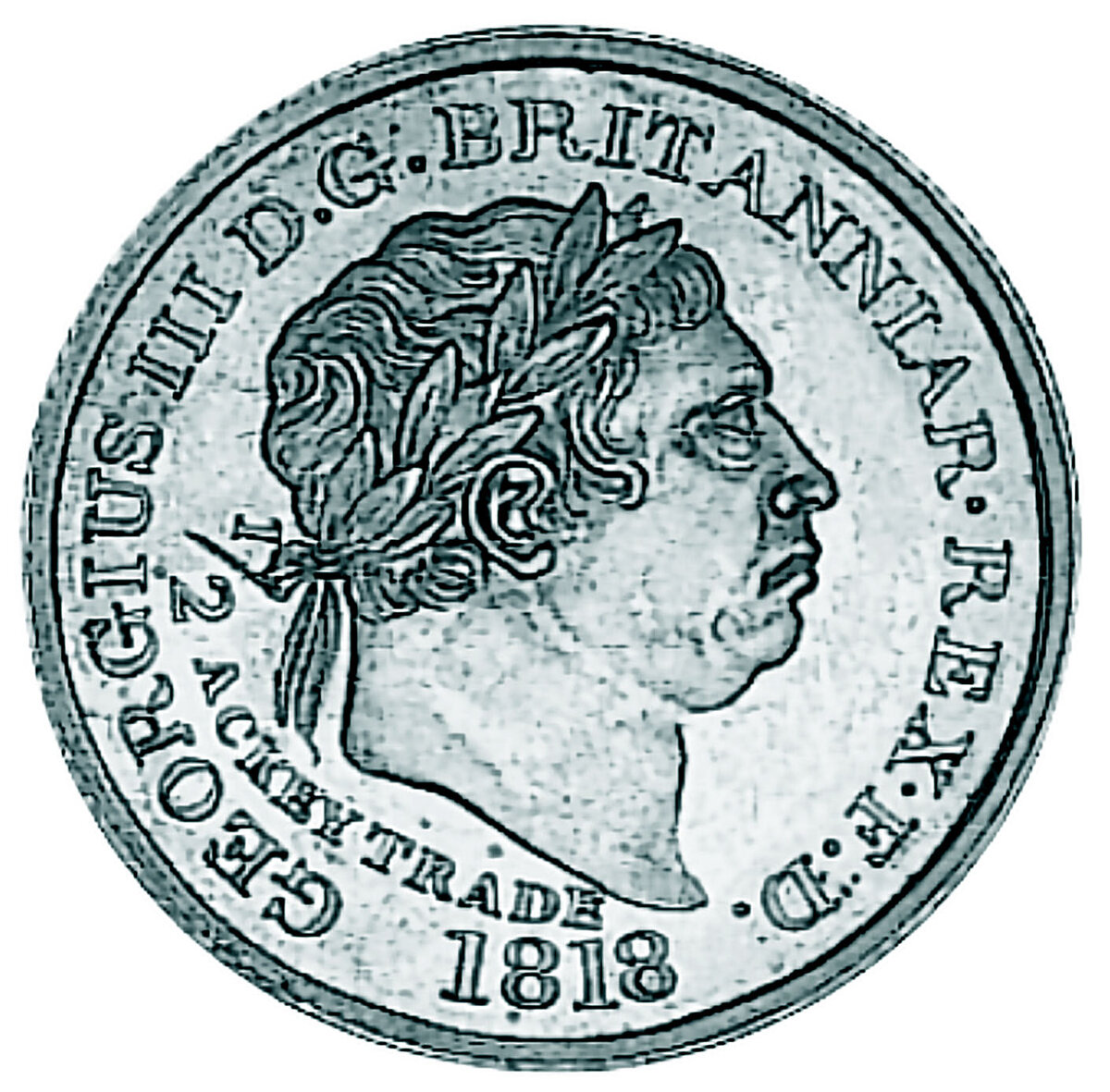 Золотой Берег. Половина эки 1818. Скрин из каталога. 