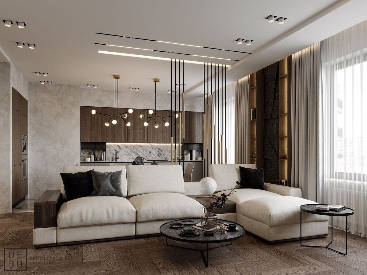 Чем больше сценариев света реализовано в проекте, тем интереснее и глубже становится интерьер, появляется возможность создавать в помещении разное по атмосфере  настроение