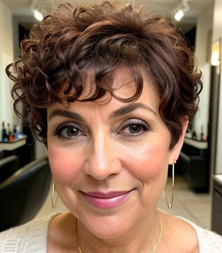 Шегги на кудрявые локоны