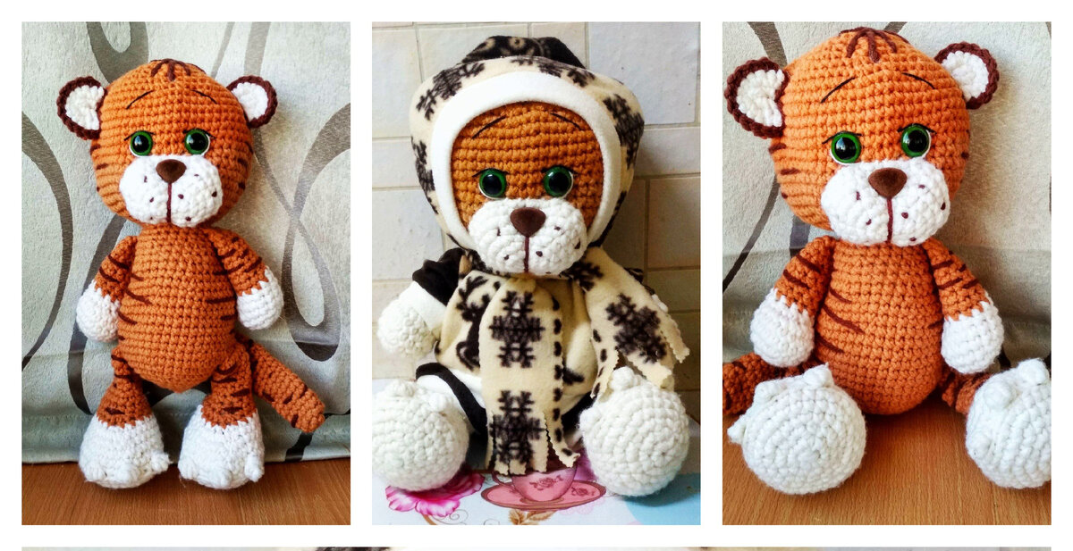      Фото автора. Тигренок. МК (Канал "Вязаные истории" от Юли)