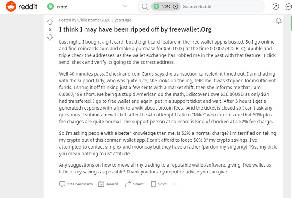 Reddit - один из самых известных сайтов с обсуждениями криптовалют и криптокошельков.-4