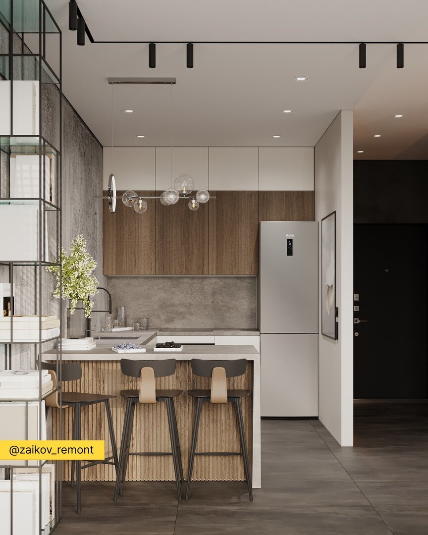 Интерьер кухни, ЖК Белый остров