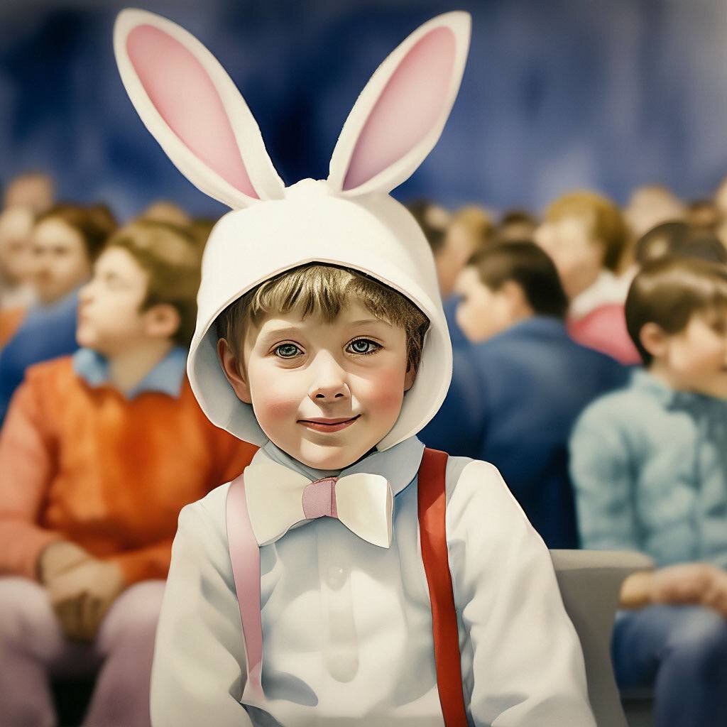 Мальчик идентифицирует себя как зайчик