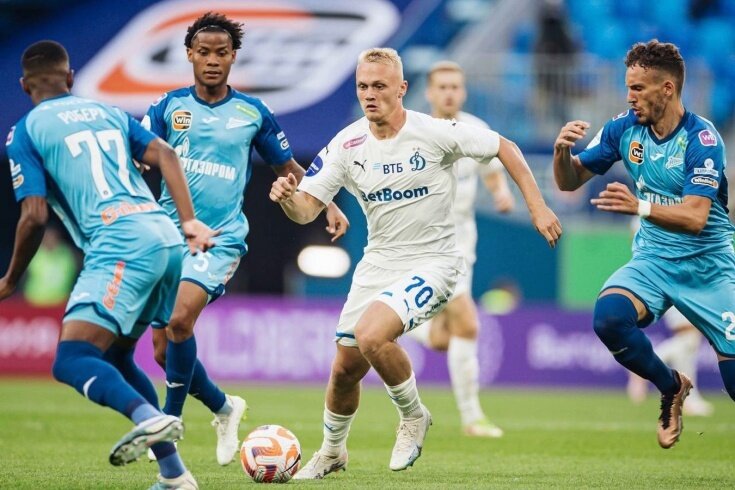 Константин Тюкавин. Автор двух голов в матче "Зенит" - "Динамо"