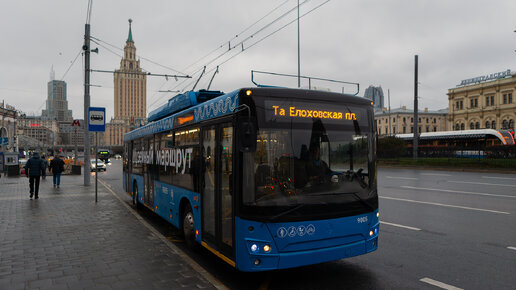 T маршрут троллейбуса. 12.11.2023 год. Москва.