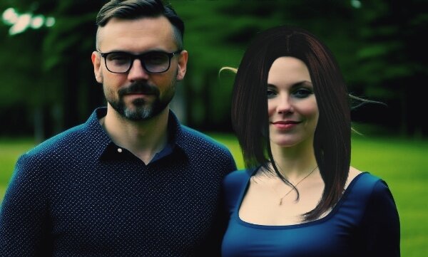 Надежда и Егор обрели друг друга. Счастливая семья. Изображение взято из нейросети 