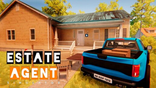 Estate Agent Simulator #2 - Строим ДОМ - Открываем Контейнеры и покупаем АВТО ( первый взгляд )