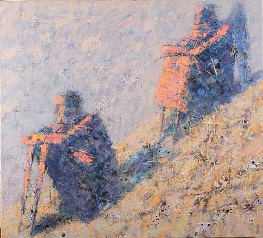    Картина "На закате". 2008 год:Марат Бекеев