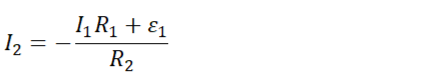 Сила тока I₂