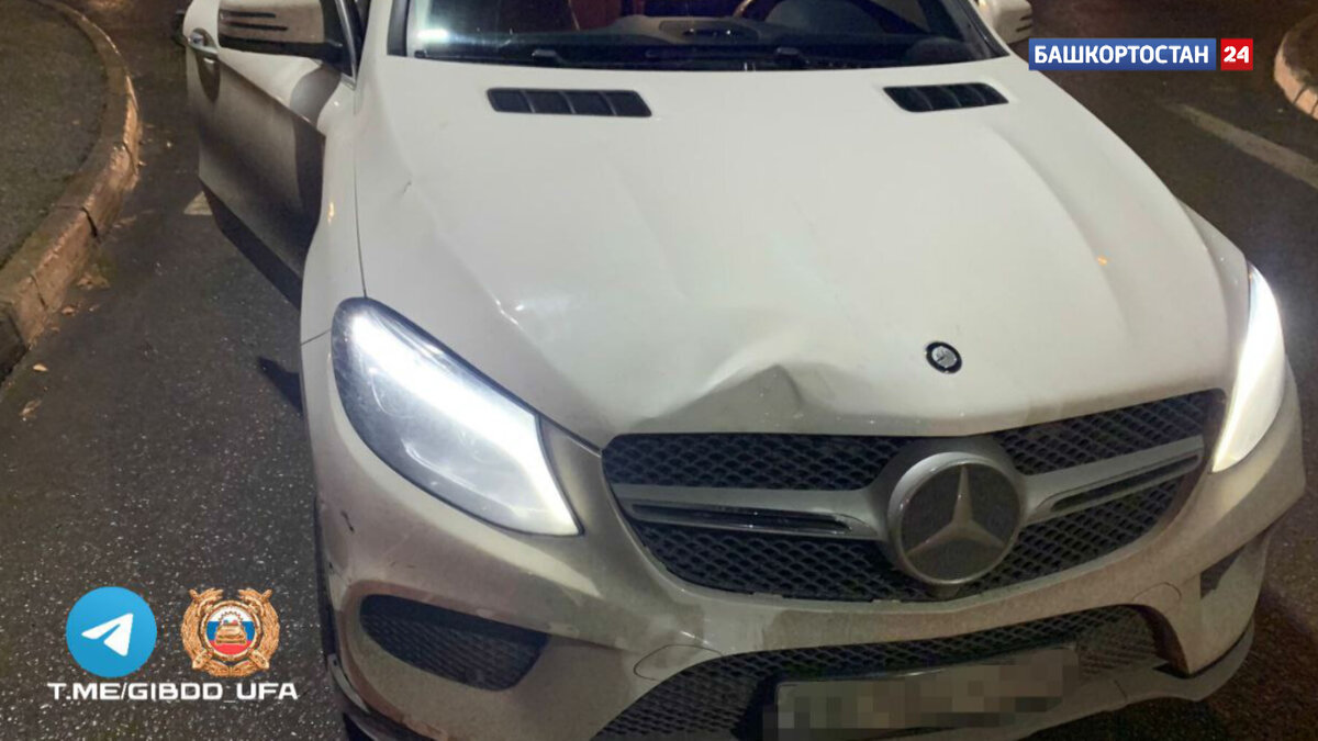    В Уфе подросток на самокате получил тяжелую травму, попав под колеса Mercedes