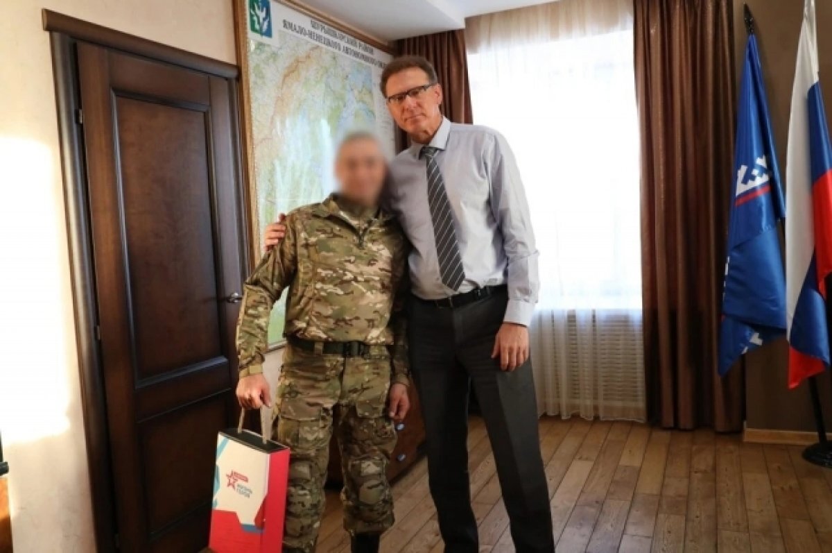    Боец СВО из Шурышкарского района вернулся на Ямал, чтобы увидеться с семьей