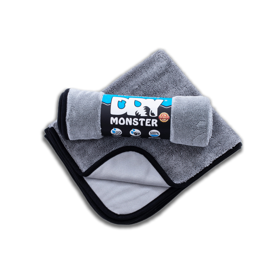 Оригинальные автополотенца DRY MONSTER для протирки кузова, стекол, салона.
