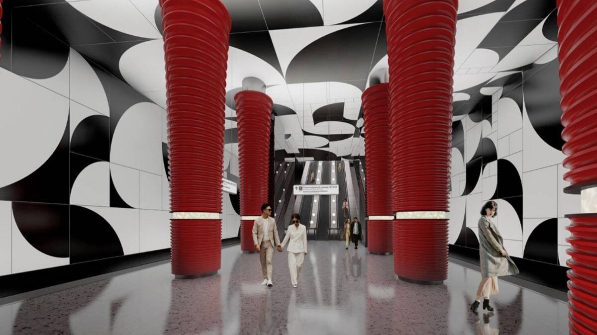    Проект станции «Остров Мечты» Бирюлевской линии метрополитена / Фото: Stroi.mos.ru