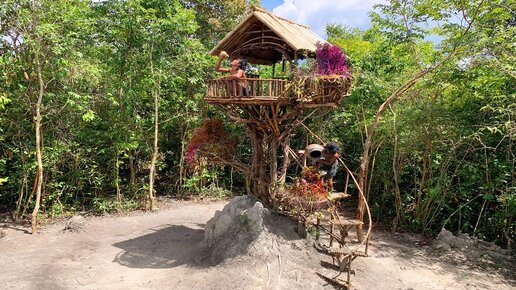 Жизнь в джунглях: проектирование красивого сада на крыше деревянной дома с использованием старинных технологий!