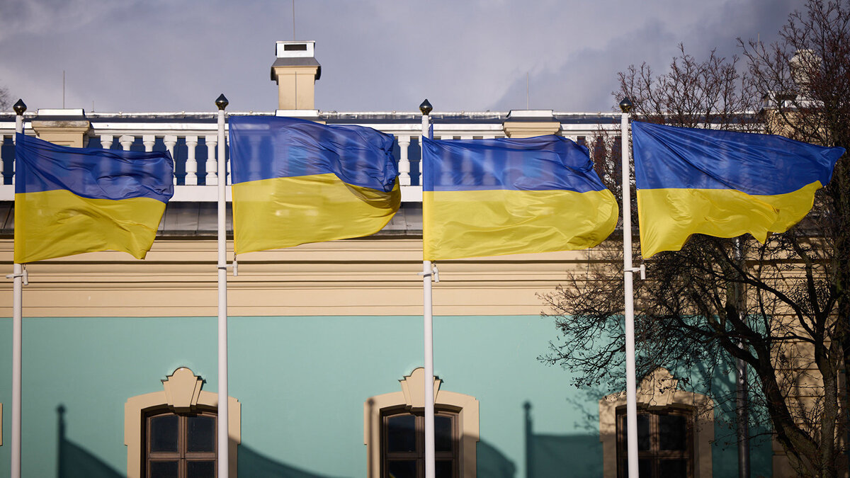    Украинский флаг, Киев© Фото : Public Domain/President Of Ukraine