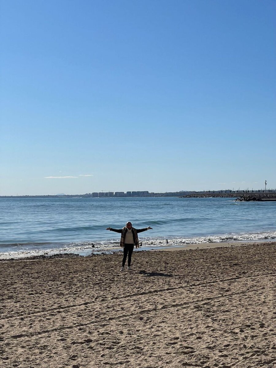 Вид на ту часть моря, где купаются