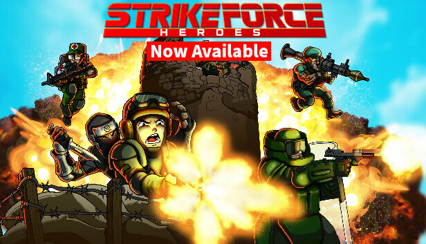 ✅Strikeforce Heroes — это динамичный шутер с боковой прокруткой, который выполнен в ретро стиле.