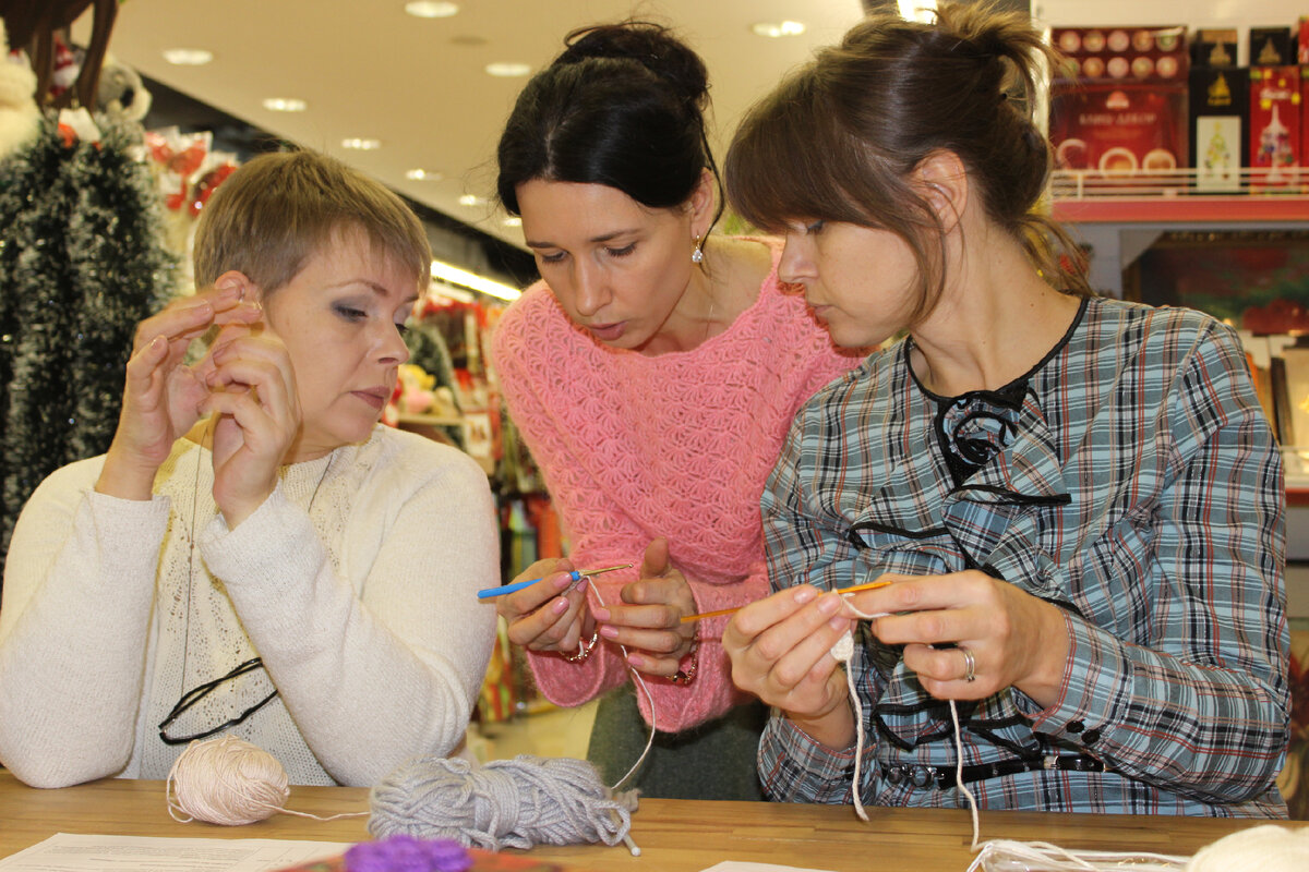 Фото из архива студии вязания крючком "Bergitte" - Мастер класс "Вязание крючком с нуля" 