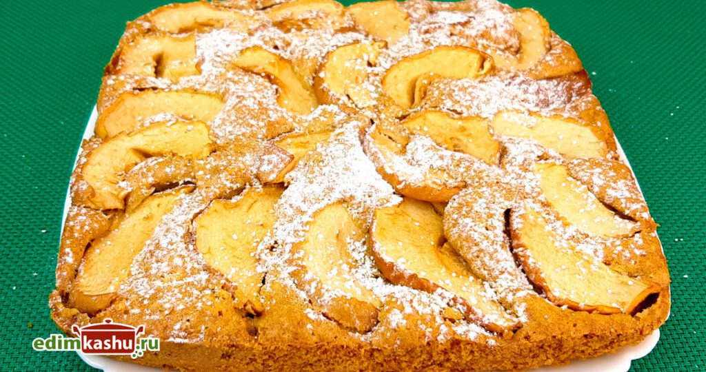 Морковный пирог с яблоками