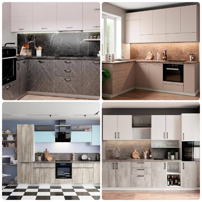 Дизайн-проекты кухонь "Супер-К". Недорогие и функциональные кухни модульной сборки.