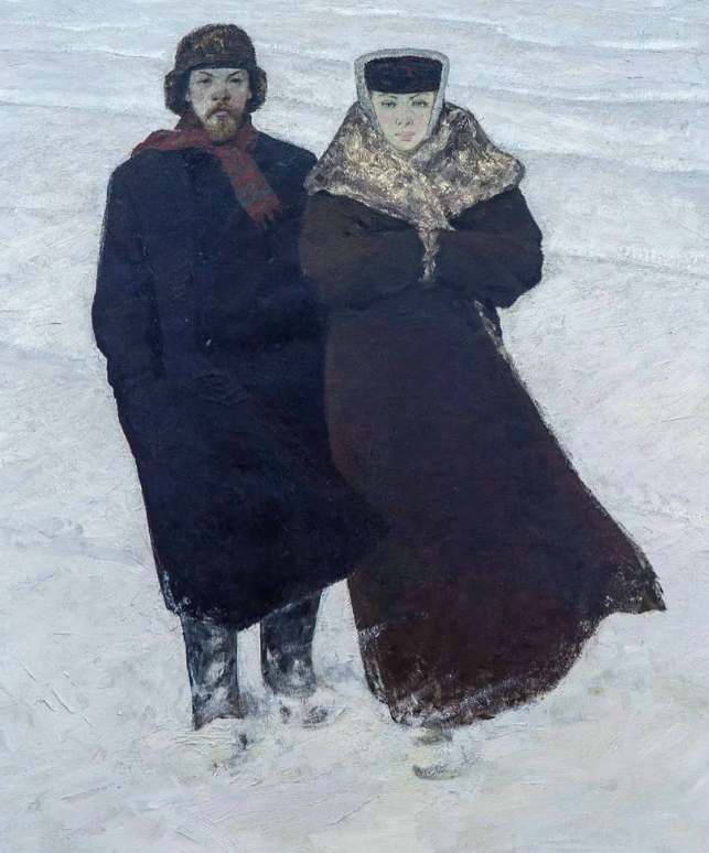 Ленин и Крупская в Шушенском. Изображение из открытого источника