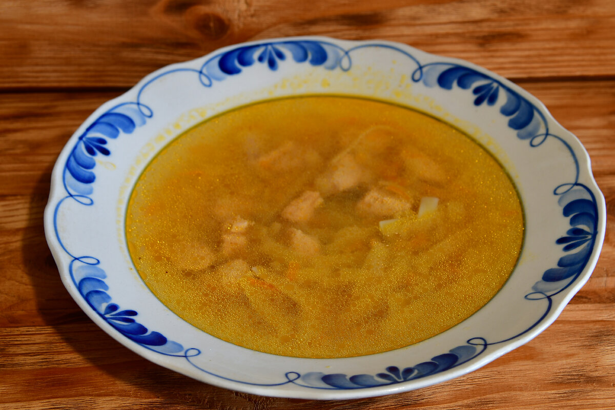 суп лапша с куриной грудкой