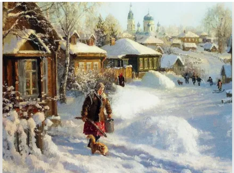 Художник Владимир Жданов зимние пейзажи