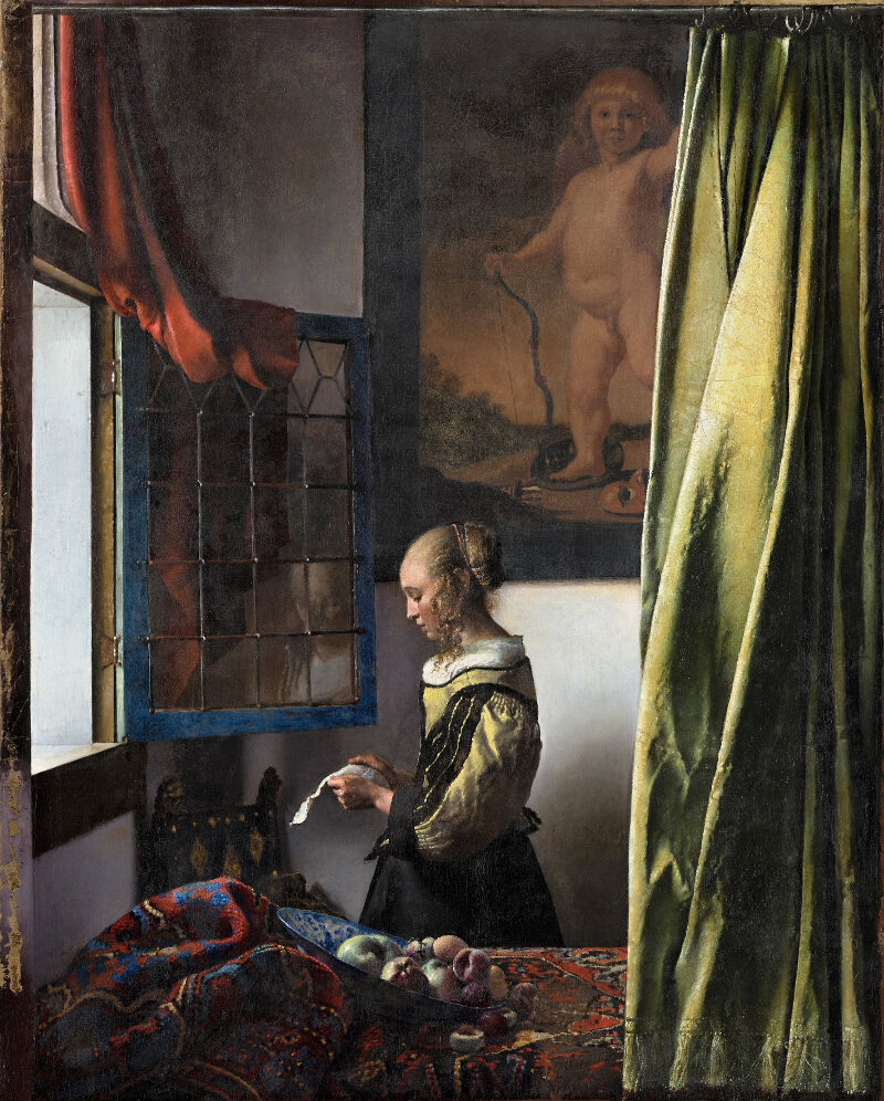 Girl Reading a Letter at an Open Window by Johannes Vermeer © Gemäldegalerie Alte Meister in Dresden, Photo: Wolfgang Kreische