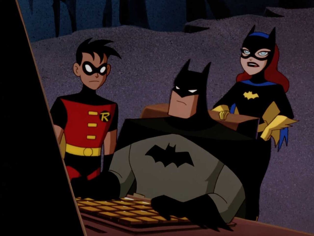 1. Бэтмен (мультсериал, 1992) "Бэтмен: Мультсериал" - американский мультсериал, представляющий собой адаптацию серии комиксов о Бэтмене, супергерое вселенной DC. Warner Bros. Опубликовано Animation.