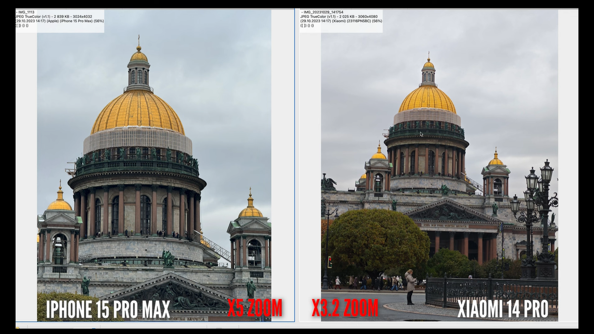 Китай против Америки: сравнение камер Xiaomi 14 Pro и iPhone 15 Pro Max Ferra.ru
