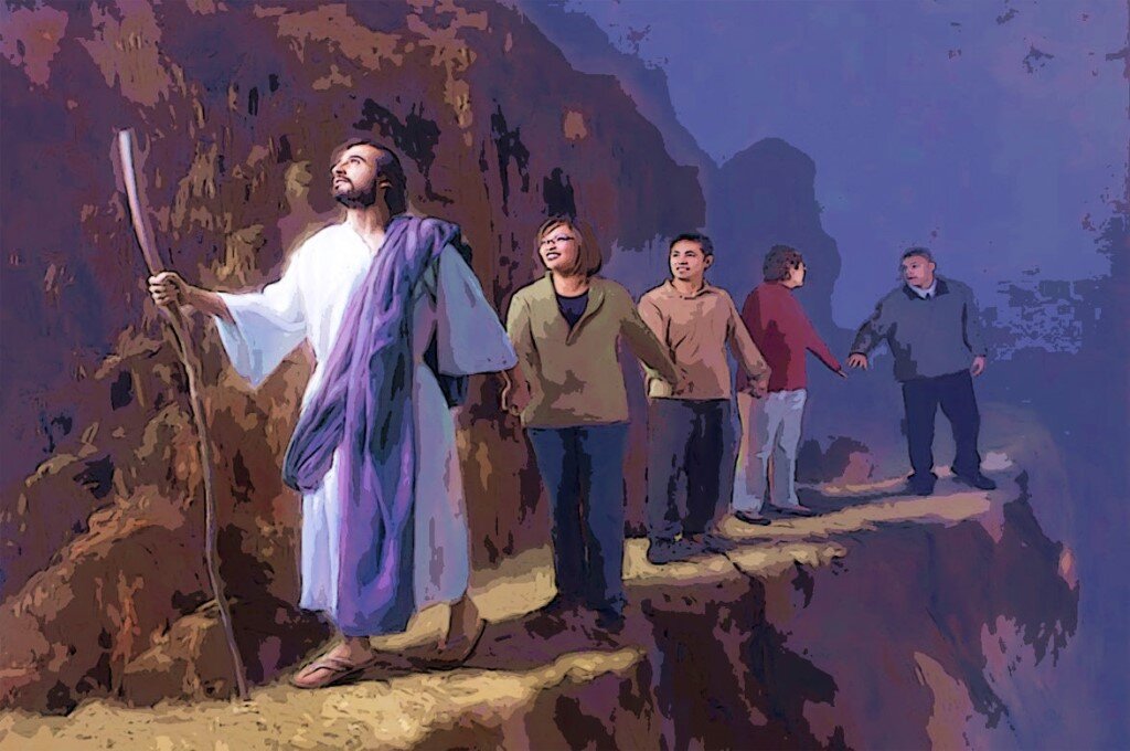 Слова иисуса христа. Человек перед крестом. Явление христа марии магдалине картина. Встреча с иисусом. Покаяние перед крестом.