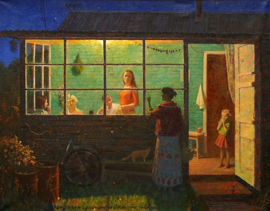 Художник Елена Прудникова. Тёплый вечер.