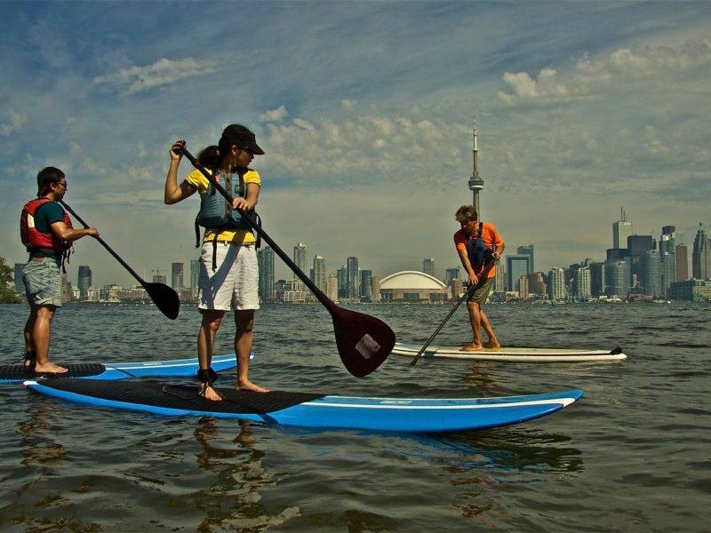 Paddle boarding, Toronto Islands (Сап)