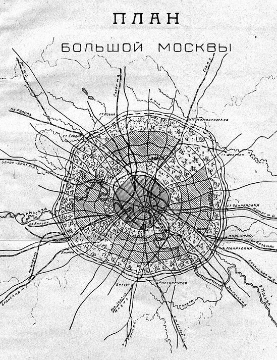 Схема планировки москвы